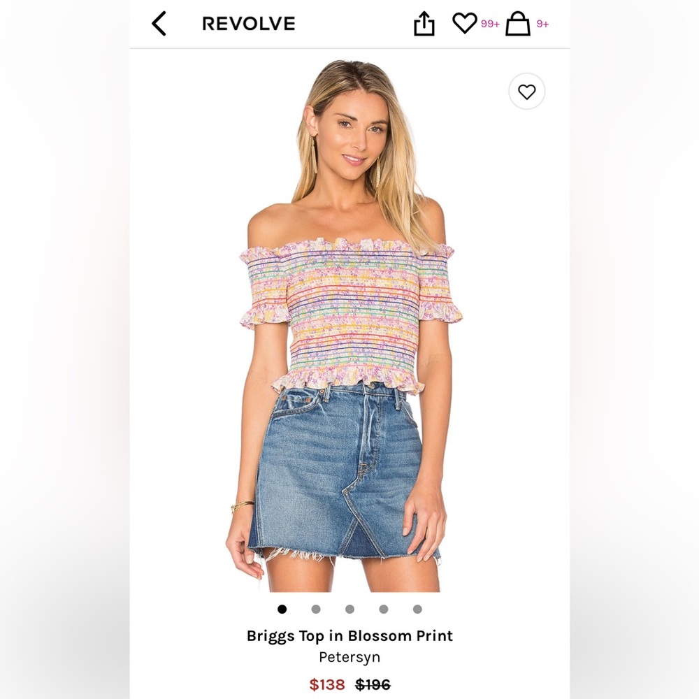 Briggs Top in Blossom Print by Petersyn